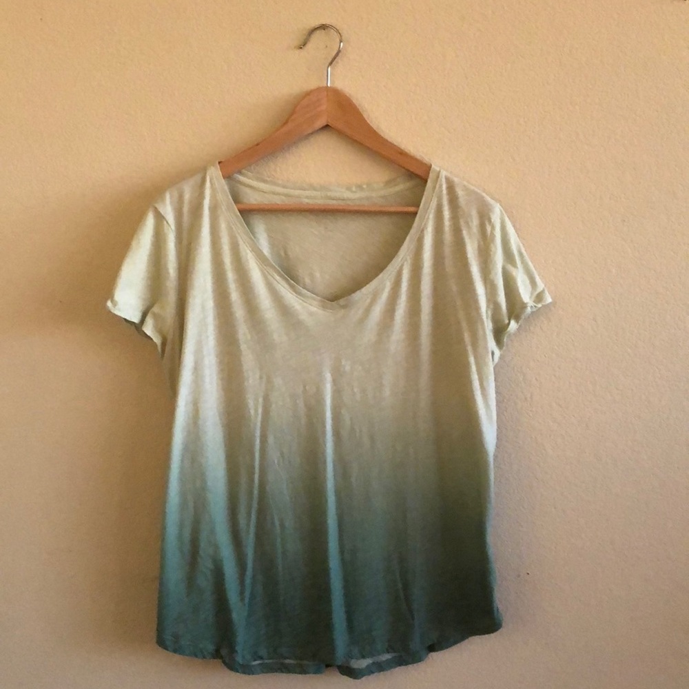 EUC Soho Ombré Green Tee SZ XL